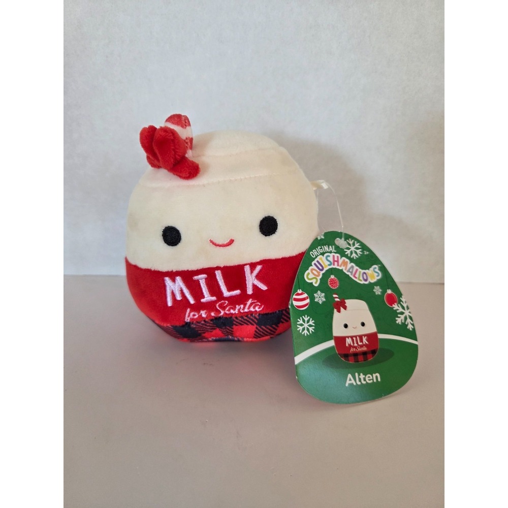 8" Christmas Holiday Squishmallows ALTEN the Milk for Santa Plush Toy BNWT
